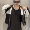 仓发1-1&GD拼色短款长袖外套搭无袖连衣裙套装40205（黑） 春季 401511032105 商品缩略图2
