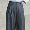 剩XL/XXL 米思阳2026春季新款通勤ol风宽松休闲裤高腰气质小个子西裤女0677 商品缩略图4