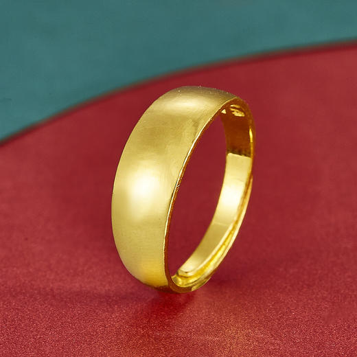 足金999.9 黄金光面活口蛇肚戒(JZ00674-06)（预售产品下单后不退款不退货不换货不补差价）（预售产品下单后不退款不退货不换货不补差价） 商品图0