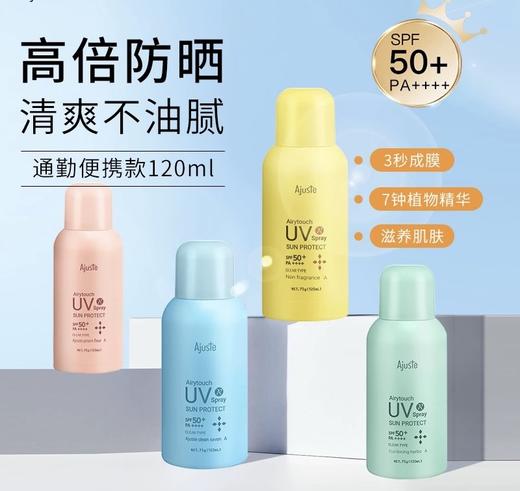 Ajuste爱伽丝防晒喷雾-田园（地/高铁款） 75g 绿色款 商品图2
