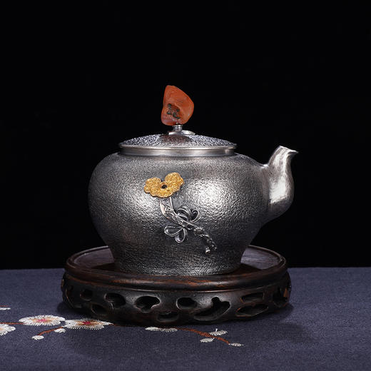 子佩集S999银+崖柏【岁岁如意】小茶壶【TG0014】2403 商品图2