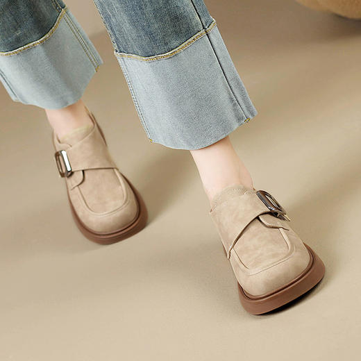 ZHR则则复古优雅英伦单鞋女2024春季新款时髦百搭舒适耐磨小皮鞋 商品图7