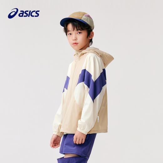 ASICS/亚瑟士童装24年夏季新款男通儿童防晒外套舒软轻弹梭织便服 商品图1