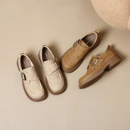 ZHR则则复古优雅英伦单鞋女2024春季新款时髦百搭舒适耐磨小皮鞋 商品图8