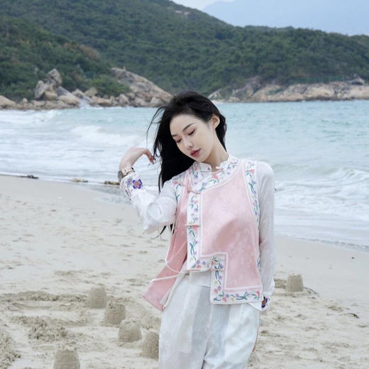 复古民族风马甲，新中式国潮刺绣上衣外套（仅马甲）OG-A9705 商品图0