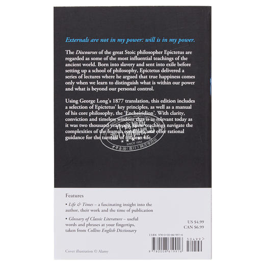 【中商原版】柯林斯经典 斯多葛主义者的教义 The Teachings of a Stoic Selected Discourses 英文原版 Epictetus 商品图1