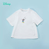 迪士尼纯棉吸汗透气24夏款米奇印花小白T男童短袖T恤夏儿童t恤ZD2DS016 商品缩略图1