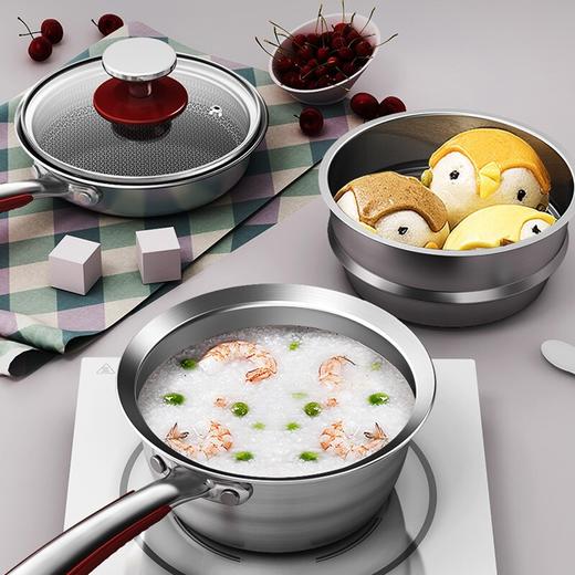 康巴赫宝宝辅食锅两件套16cmFJN2A 商品图1