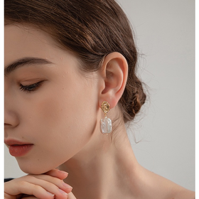 【凝露】法式幻彩巴洛克气质款女神耳钉