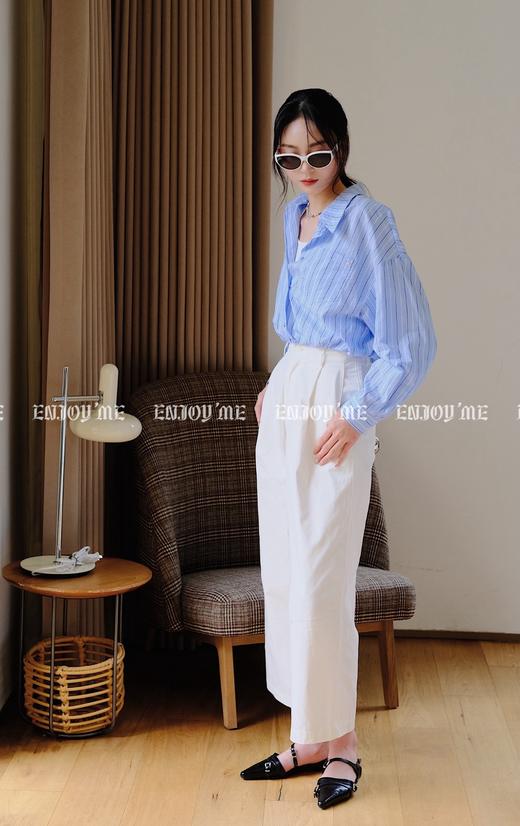 【门店同款】ENJOY春季压褶阔腿时装裤 156098294 商品图0