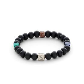 北京仓｜Alexander Lynggaard-Onyx Mixed-黑玛瑙 青金石 手链（8mm）［丹麦设计师］