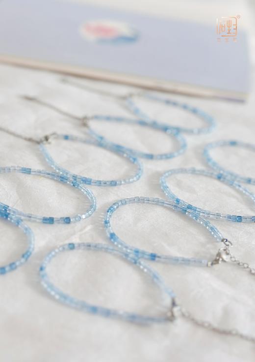 天然海蓝宝糖块手链 商品图1
