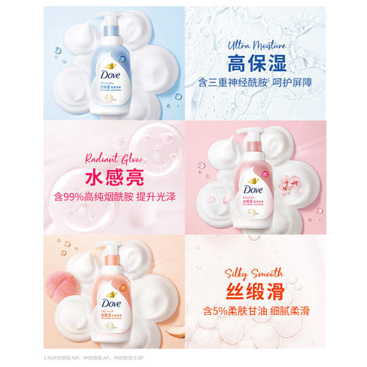 多芬 樱花甜香泡泡沐浴露400ml 商品图6