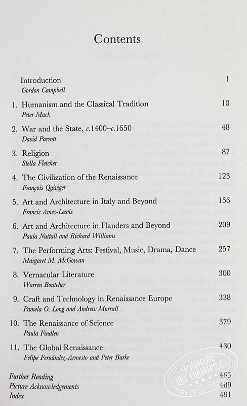 预售 【中商原版】牛津文艺复兴史 The Oxford History of the Renaissance 英文原版 Gordon Campbell 文艺复兴 历史 商品图4