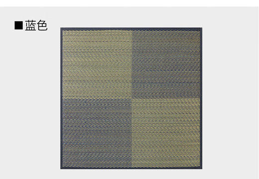 榻榻米垫 方格型蓝色 约82X82cm 商品图3