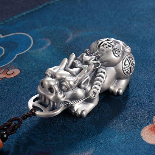 子佩集S999银【招财纳福】手把件【SBJ348】貔貅纯银2403 商品图5