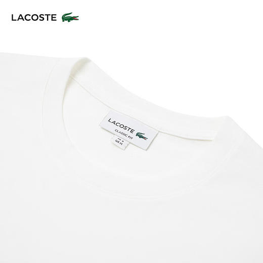 Lacoste法国鳄鱼男装 新款简约休闲纯棉短袖时尚百搭T恤TH7411-98 商品图7