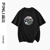 PINLI品立新中式2024夏季新款熊猫烫钻短袖T恤男士中国风休闲上衣BG242111023 商品缩略图3