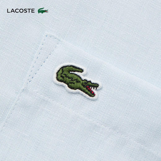 【海南专供价】Lacoste法国鳄鱼男士新款时尚百搭长袖衬衫CH2188-10 商品图4