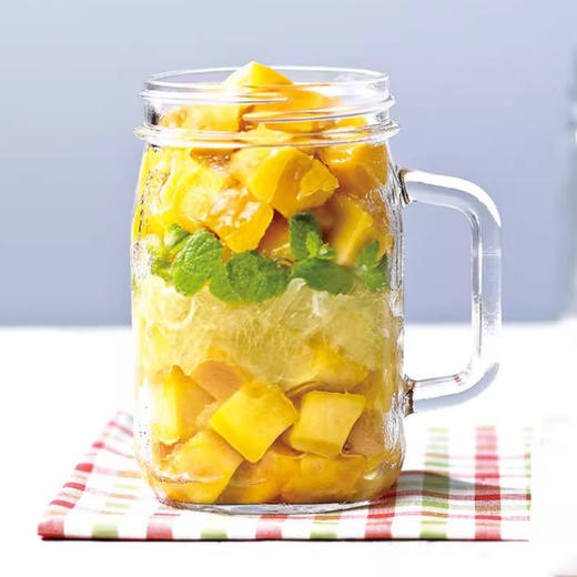 Glasslock进口玻璃早餐水杯密封带盖保鲜罐带把手750ML 商品图3