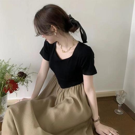 【H商品推广】七夕-法式温柔拼接连衣裙 商品图7