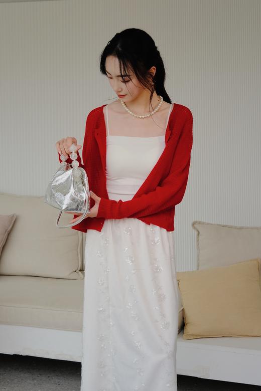 【门店同款】ENJOY春季松驰美学-镂空针织开衫 156997177 商品图1