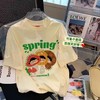 【热卖中！69.9/两件任选】2024新款纯棉彩色成人女t恤宽松正肩短袖印花打底衫半袖学生女装T恤，印花图案设计，宽松舒适的版型，更符合现代女性的时尚品位。 商品缩略图11