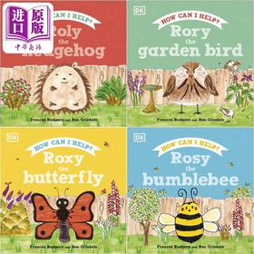 【中商原版】DK绘本4册 英文原版 儿童动物科普故事绘本 知识百科图画书 精装进口 黄蜂罗茜 护林鸟罗里 蝴蝶罗西 刺猬罗利
