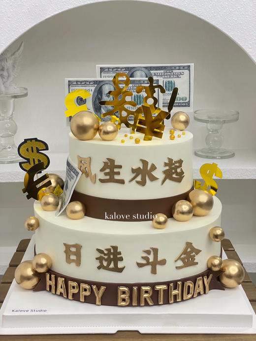 风生水起男生zhangb领导生日蛋糕 商品图0