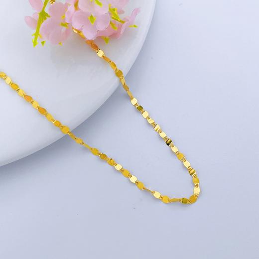 【限时克减150元】足金999 5G黄金调节瓦片链项链(AG5GXL00009)（预售产品下单后不退款不退货不换货不补差价）（预售产品下单后不退款不退货不换货不补差价） 商品图1
