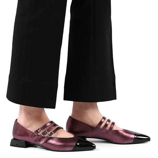 #限时特价#西班牙原产优雅舒适经典MaryJane玛丽珍款女款船鞋5702珠光玫瑰粉 商品图11