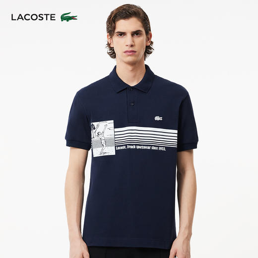 【海南专供价】Lacoste法国鳄鱼男士新款POLO衫PH7430-10 商品图0