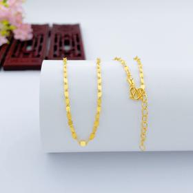 【限时克减150元】足金999 5G黄金调节瓦片链项链(AG5GXL00009)（预售产品下单后不退款不退货不换货不补差价）（预售产品下单后不退款不退货不换货不补差价）