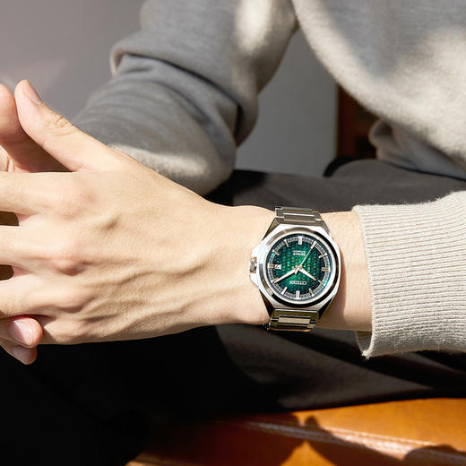 西铁城日本正品全新Series8系列休闲日历机械表NB6050-51W 商品图5