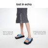 lost in echo2024春夏新品设计师品牌方头波浪底填充纽结沙发拖鞋 商品缩略图2