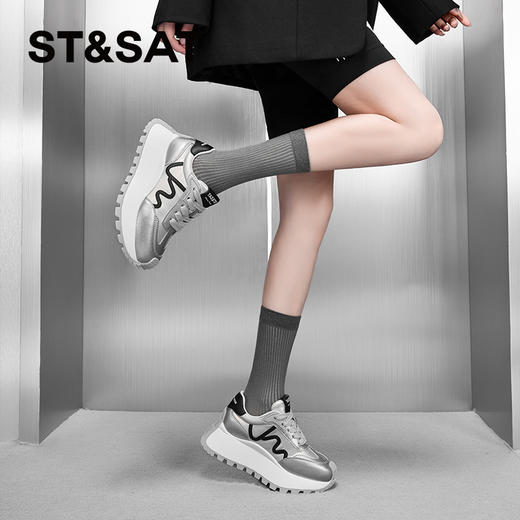 星期六液钛配色个性阿甘鞋SSC1112718 商品图7