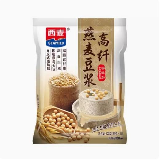 西麦燕麦豆浆275g袋独立装高纤膳食高蛋白质营养冲饮0反式脂肪酸 商品图4