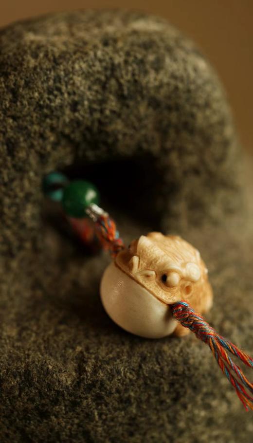 招财金蟾°鹿角根付挂件 商品图4