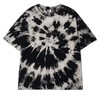 T99夏季新款男士时尚流行螺旋扎染高街潮短袖t恤休闲水墨宽松复古 商品缩略图1