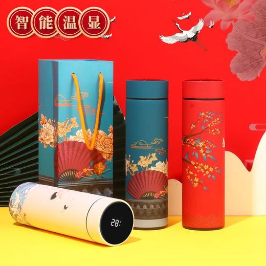 创意中国风保温杯国潮古风304不锈钢显示温度水杯商务礼品杯子 商品图7
