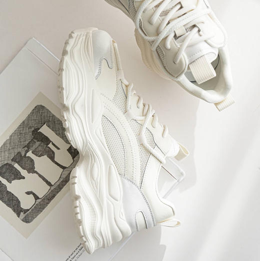 女士春款韩版厚底增高老爹鞋 商品图6