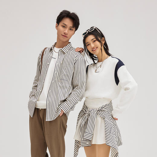 【断码清仓】HX 春季翻领长袖衬衫S103411155101 商品图1