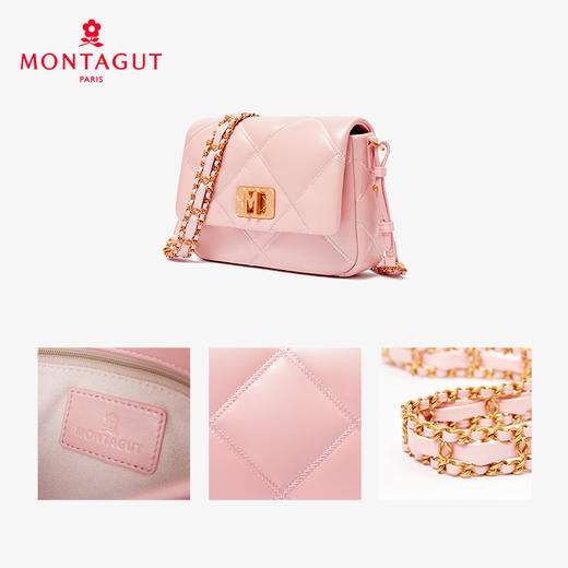 春夏新色梦特娇优雅珍珠法式小香风斜挎包【高级羊皮系列】 商品图3