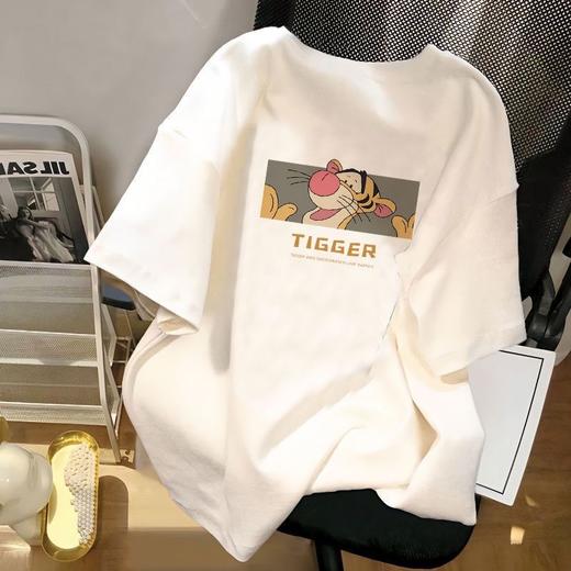 【热卖中！59.9/三件任选】短袖t恤情侣遮肉宽松气质成人t恤外贸港风表情冰丝半袖女夏短袖T恤男，宽松版型，随心搭配。-ry 商品图2