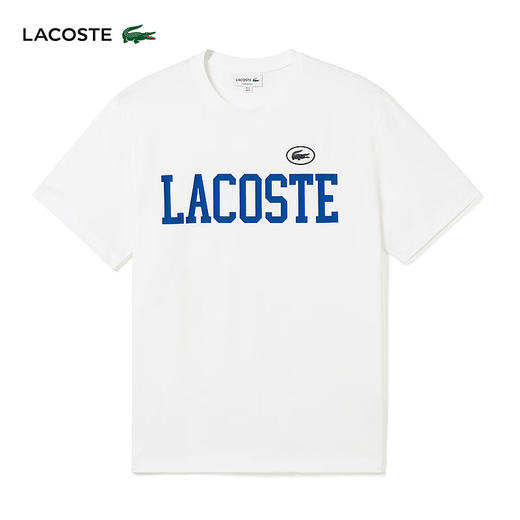 Lacoste法国鳄鱼男装 新款简约休闲纯棉短袖时尚百搭T恤TH7411-98 商品图5