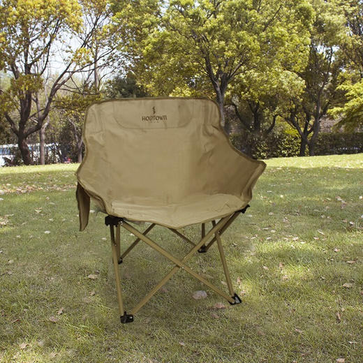 何大屋（Hodtown）户外折叠椅  露营月亮椅HDW1700黄色/绿色 商品图4
