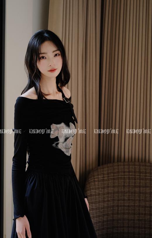 【门店同款】ENJOY春季辣妹蝴蝶一字肩两件套 156996431 商品图2