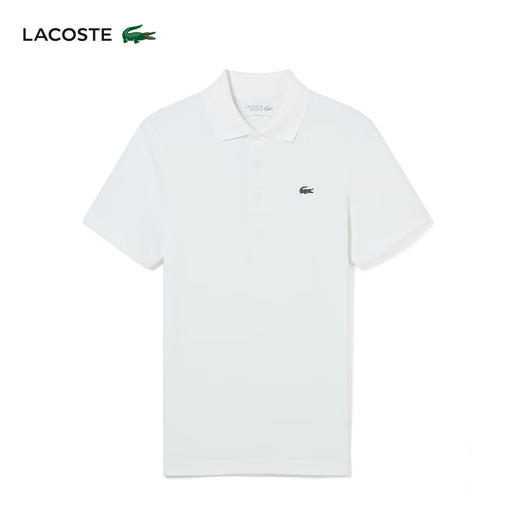 Lacoste法国鳄鱼男装新款纯色简约修身商务休闲短袖翻领Polo衫DH9309-10 商品图8