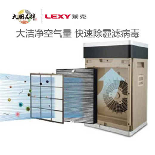 莱克（LEXY） 家用小型空气净化器K7除烟味大洁净量快速除霾长效除醛消毒办公室  KJ709 商品图2
