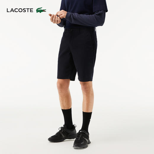 【海南专供价】Lacoste法国鳄鱼男装休闲简约时尚百搭拉链男短裤裤子FH0145-98 商品图4